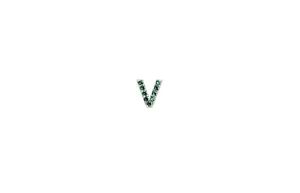 IX V Silver Stud w. Zirconia
