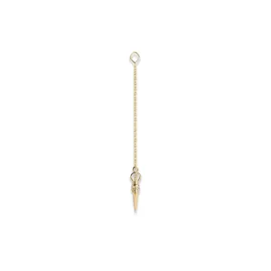 Laughing Skull Phurpa 18K Gold Pendant w. Diamond