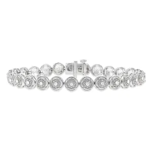 Luminesce Lab Grown 1/2 Carat Diamond in Sterling Silver Tennis Bracelet 18.4cm Length Shiels