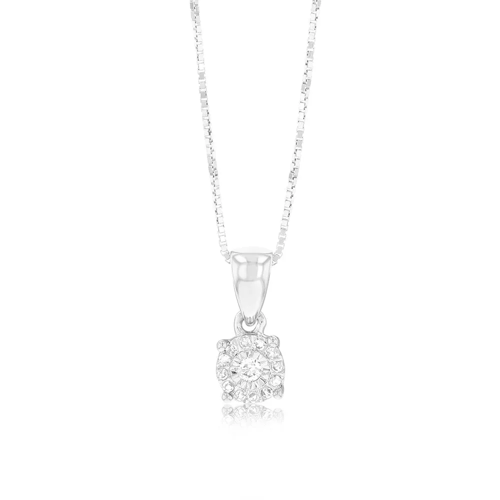 Luminesce Lab Grown 13 Diamonds in Sterling Silver Pendant Shiels
