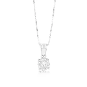 Luminesce Lab Grown 13 Diamonds in Sterling Silver Pendant Shiels