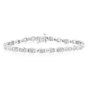 Luminesce Lab Grown 1/4 Carat Diamond Tennis Bracelet in Sterling Silver Shiels