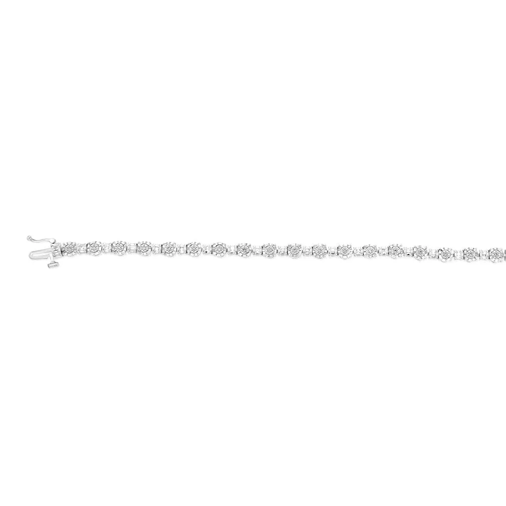 Luminesce Lab Grown 1/4 Carat Diamond Tennis Bracelet in Sterling Silver Shiels