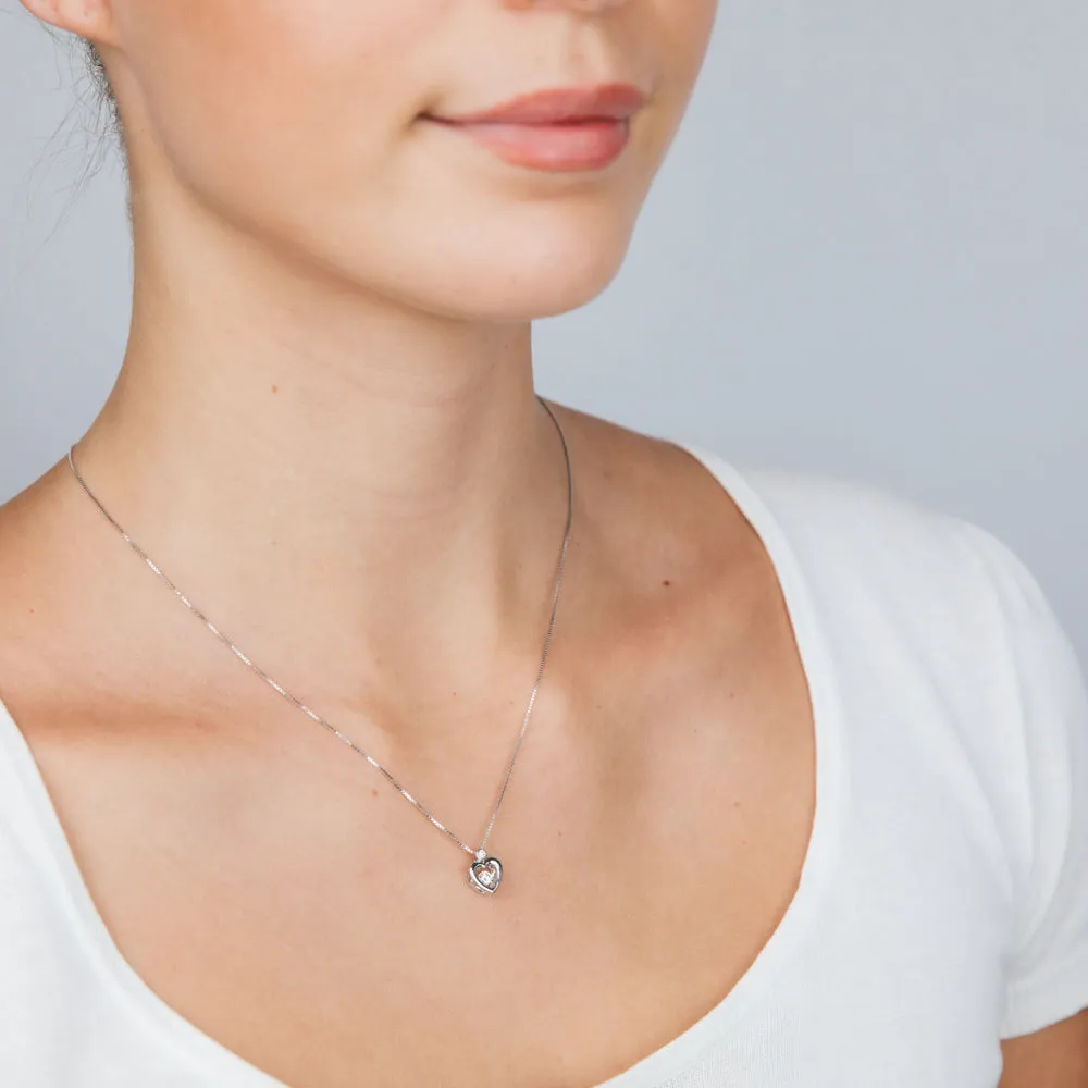 Luminesce Lab Grown 1/6 Carat Diamond Heart Pendant in Sterling Silver Shiels