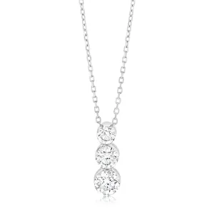 Luminesce Lab Grown 9ct White Gold 0.95 Carat Diamond Pendant Shiels