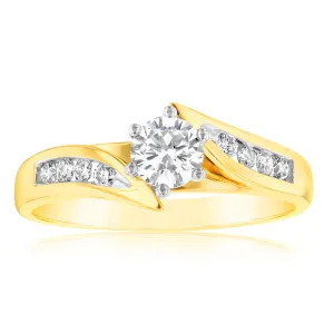 Luminesce Lab Grown 9ct Yellow Gold 1/2 Carat Diamond Ring Shiels