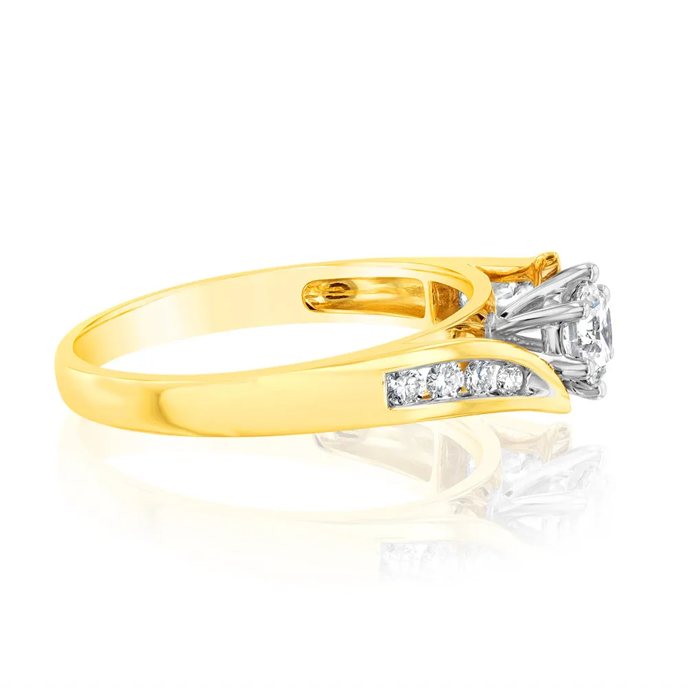 Luminesce Lab Grown 9ct Yellow Gold 1/2 Carat Diamond Ring Shiels