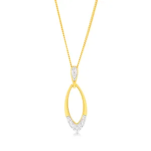 Luminesce Lab Grown 9ct Yellow Gold 4 Diamonds Pendant Shiels