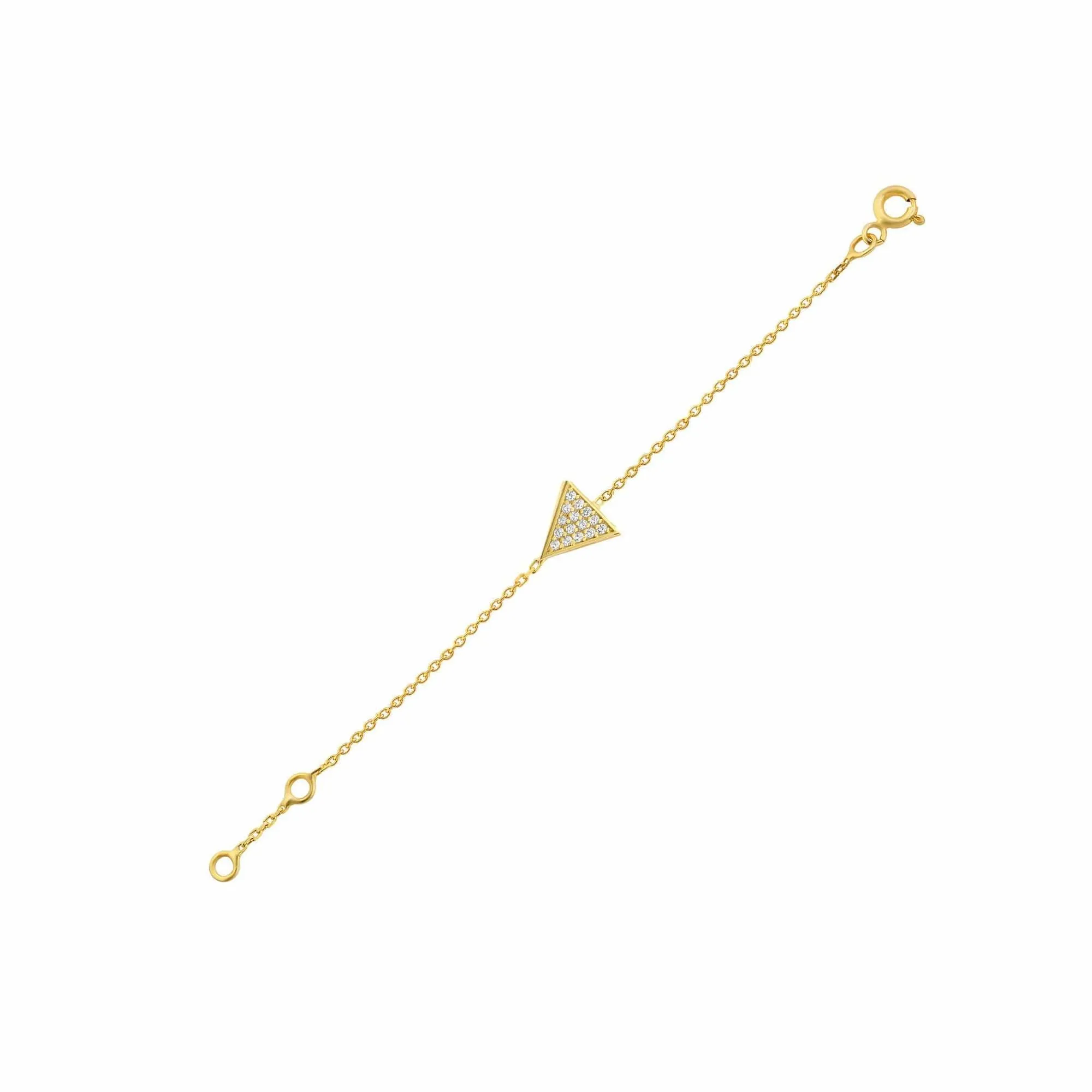 Mara 18K Gold Bracelet w. Diamonds