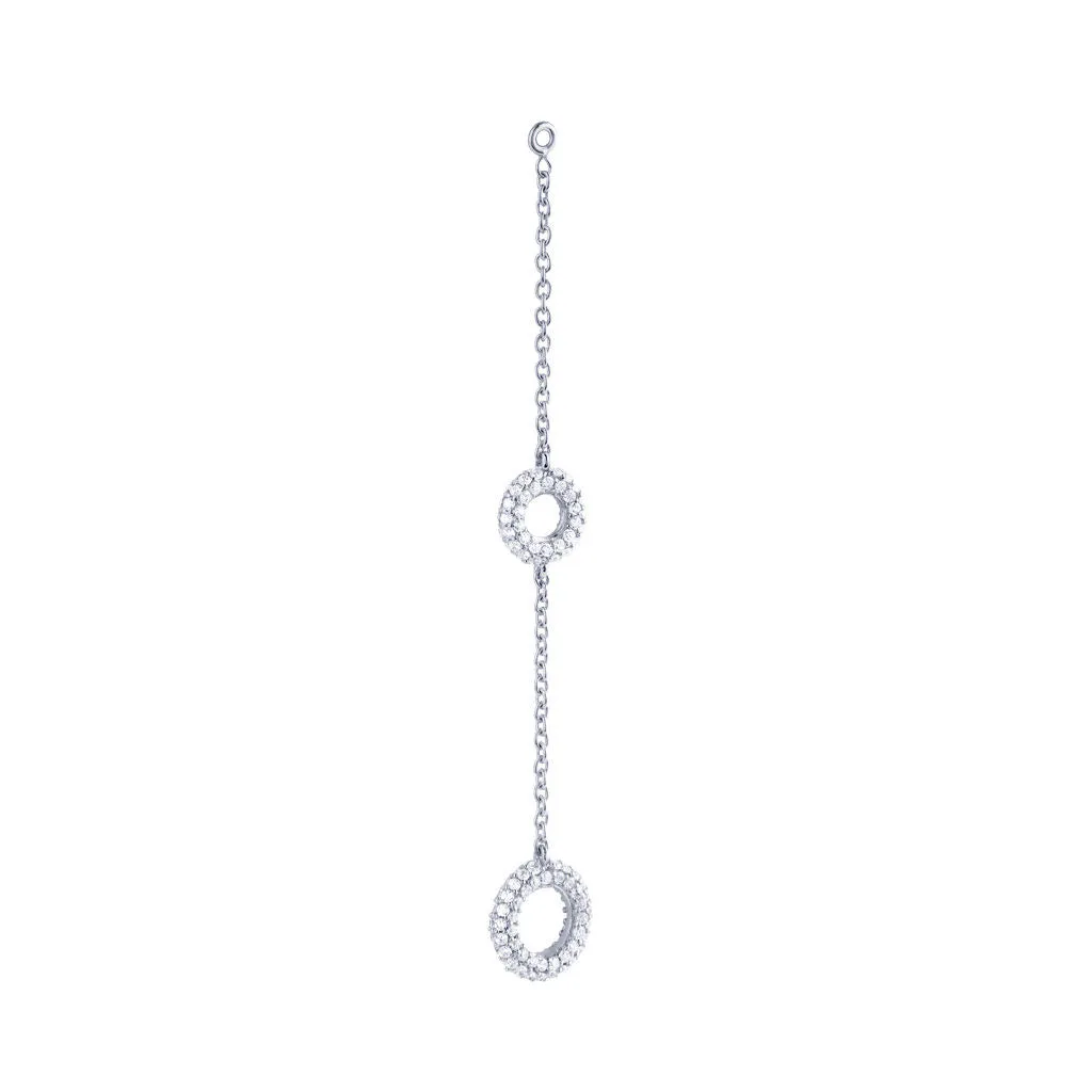 Matiné 18K Whitegold Pendant w. 150 Diamonds