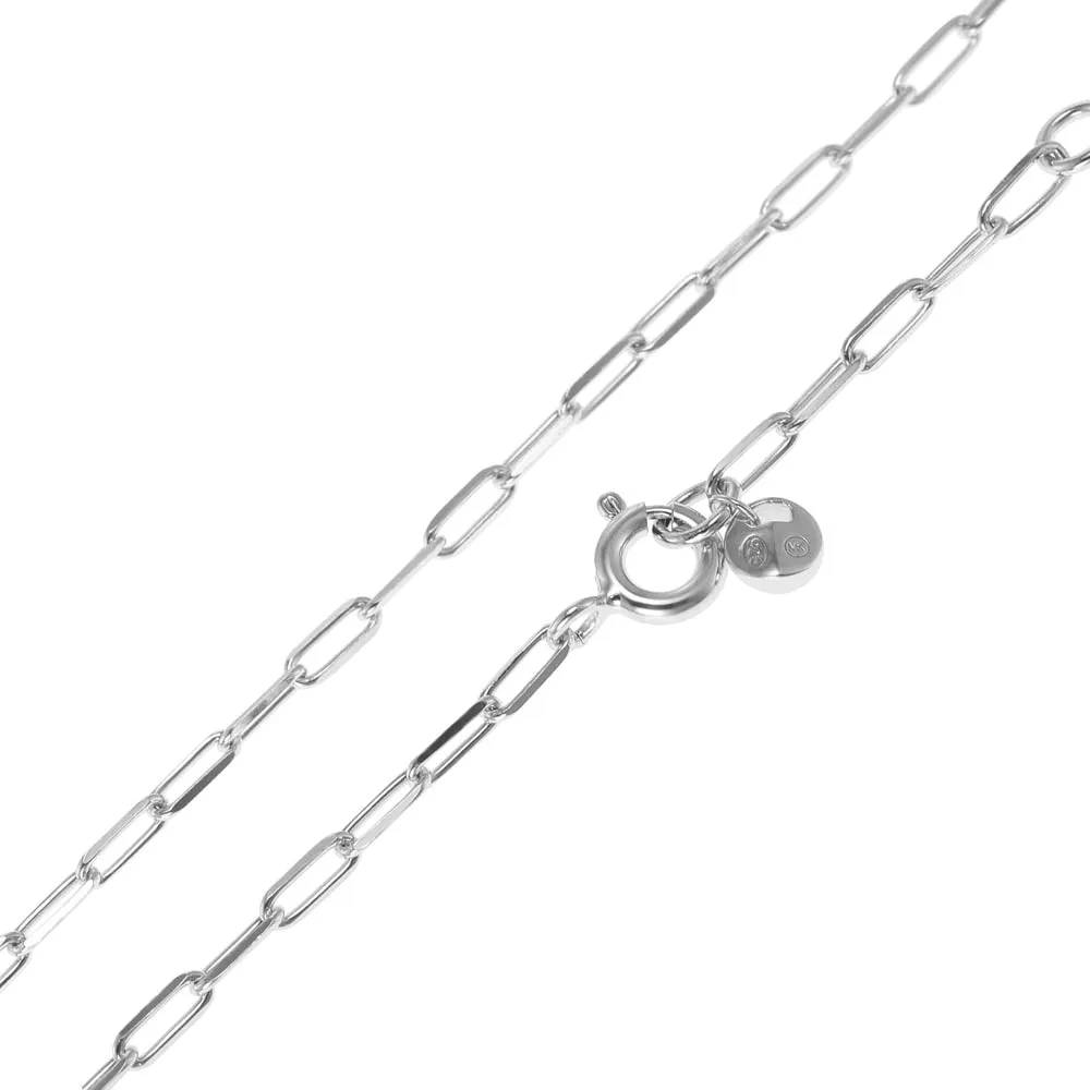 Michael Kors Sterling Silver Premium Pave Empire Link Pendant With Chain Shiels