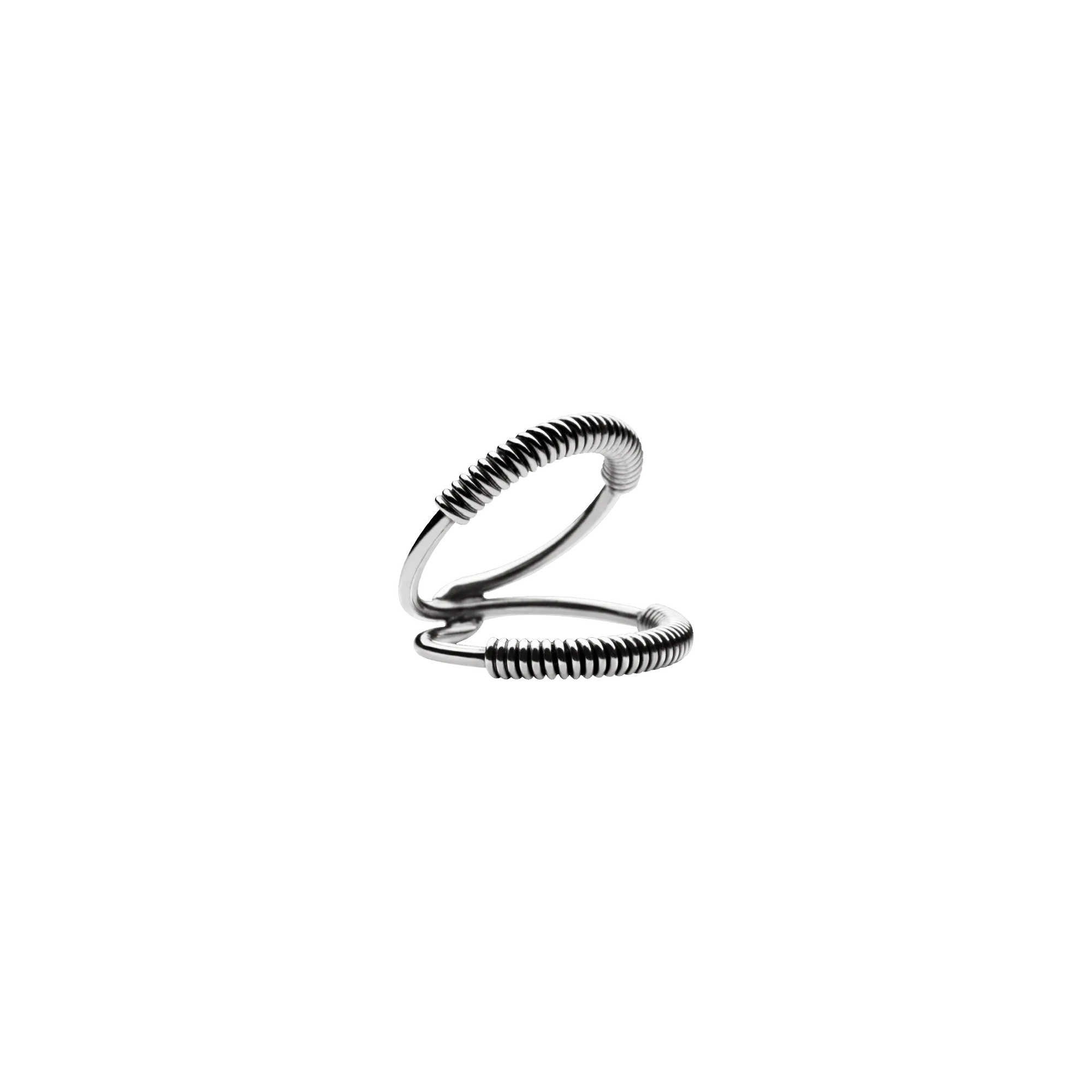 Mini Martini Viper Ring Silver