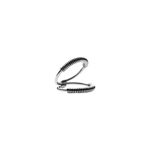 Mini Martini Viper Ring Silver
