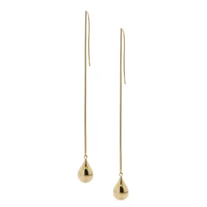 MK Drop Gold Plated Earrings
