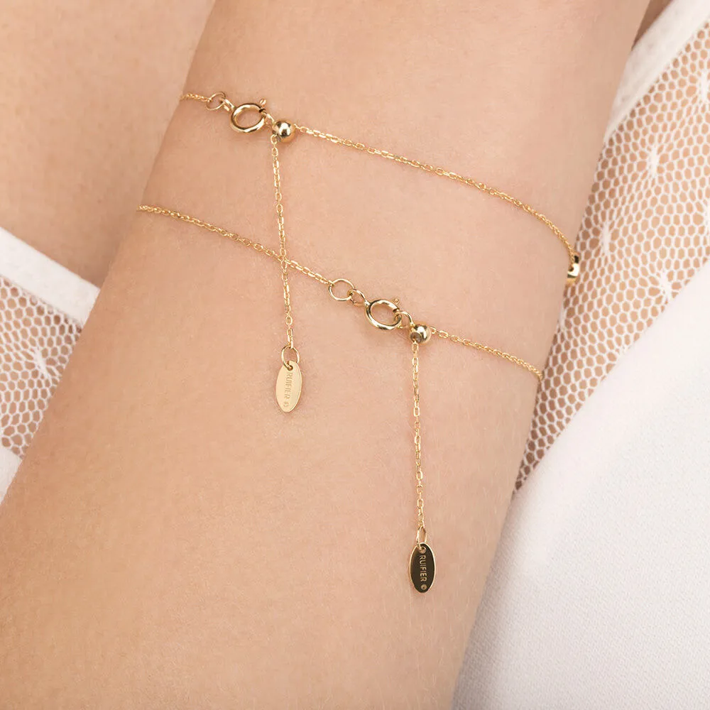 Modern Words Fine Happy 18K Gold Bracelet