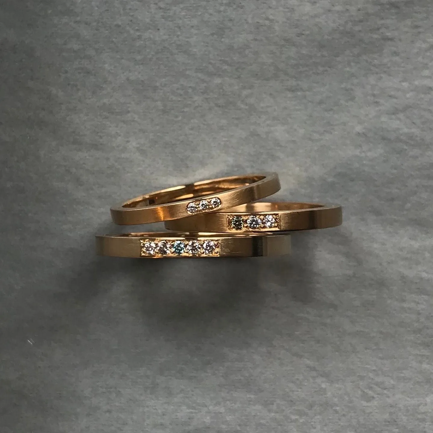 MOON Phases 14K Gold Ring w. Diamonds