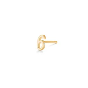 My 6 18K Gold Stud w. Diamond