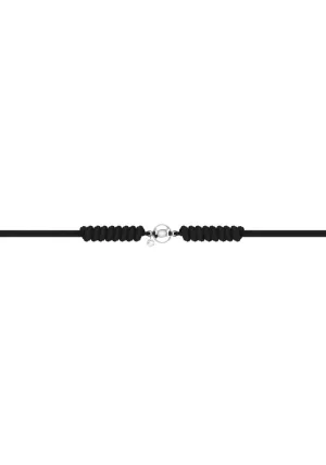 Nude Cord 18K Whitegold Bracelet w. Lab-Grown Diamond