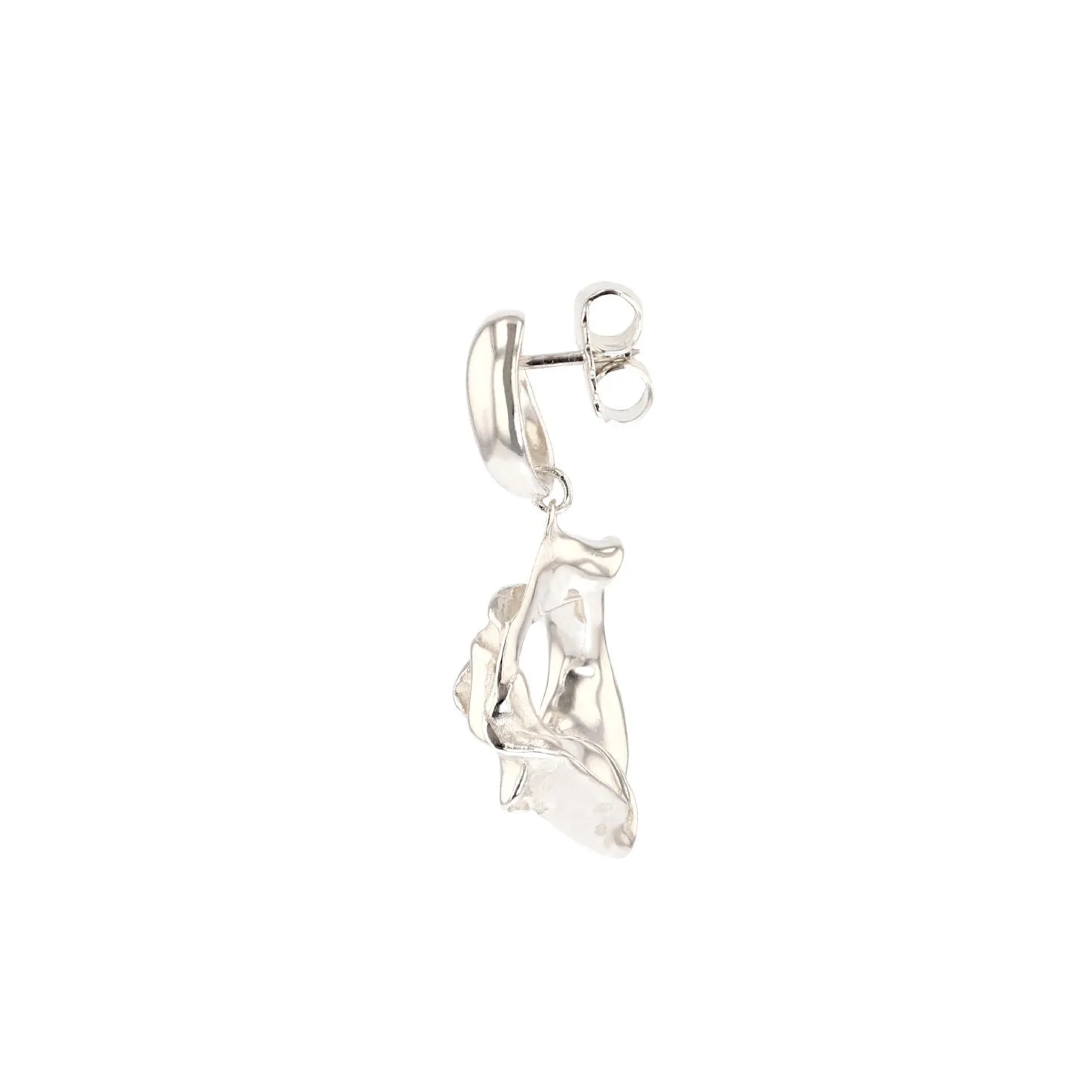 Puka Combi Silver Earrings