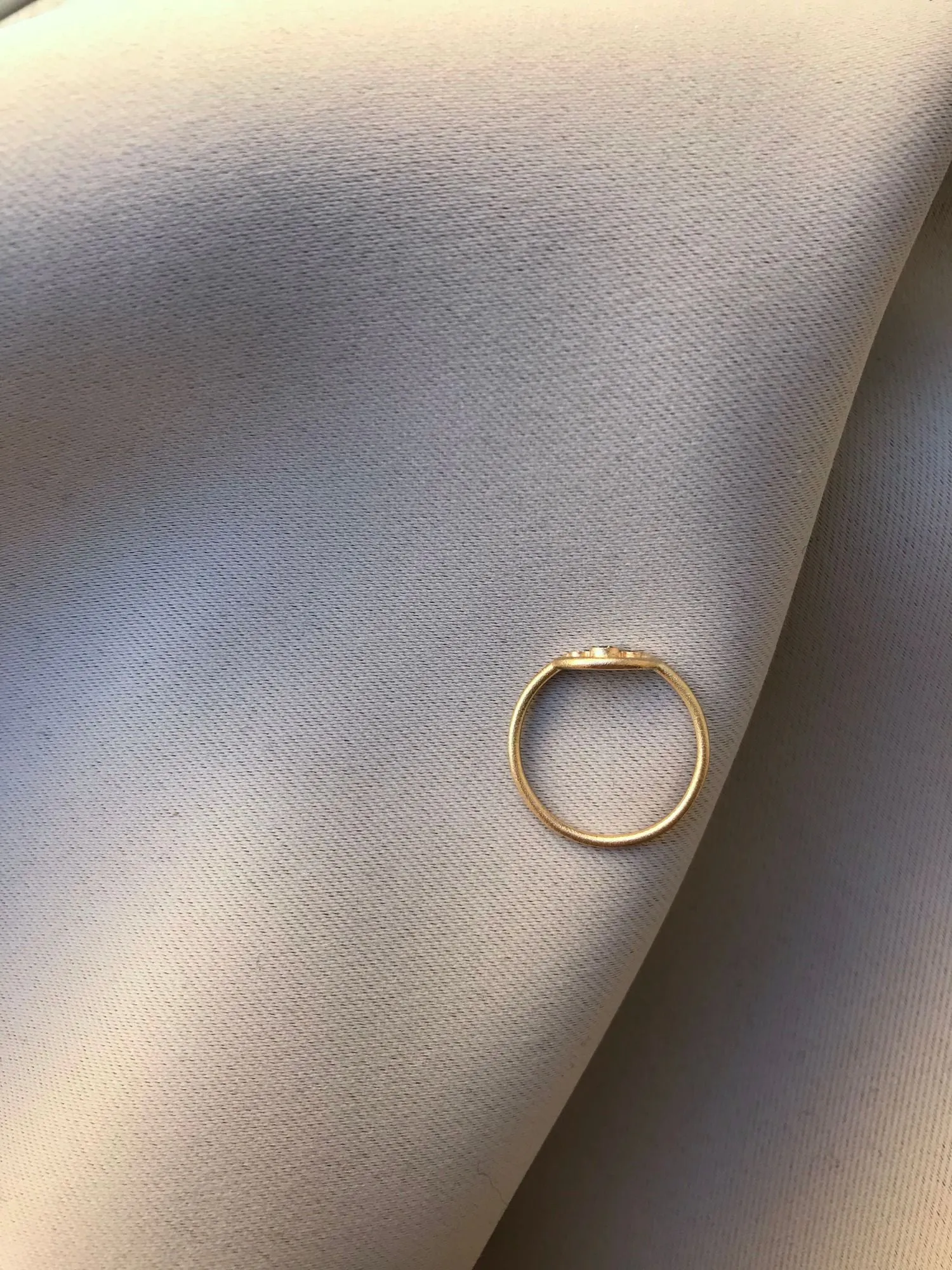 RAINBOW 14K Gold Ring w. Diamond