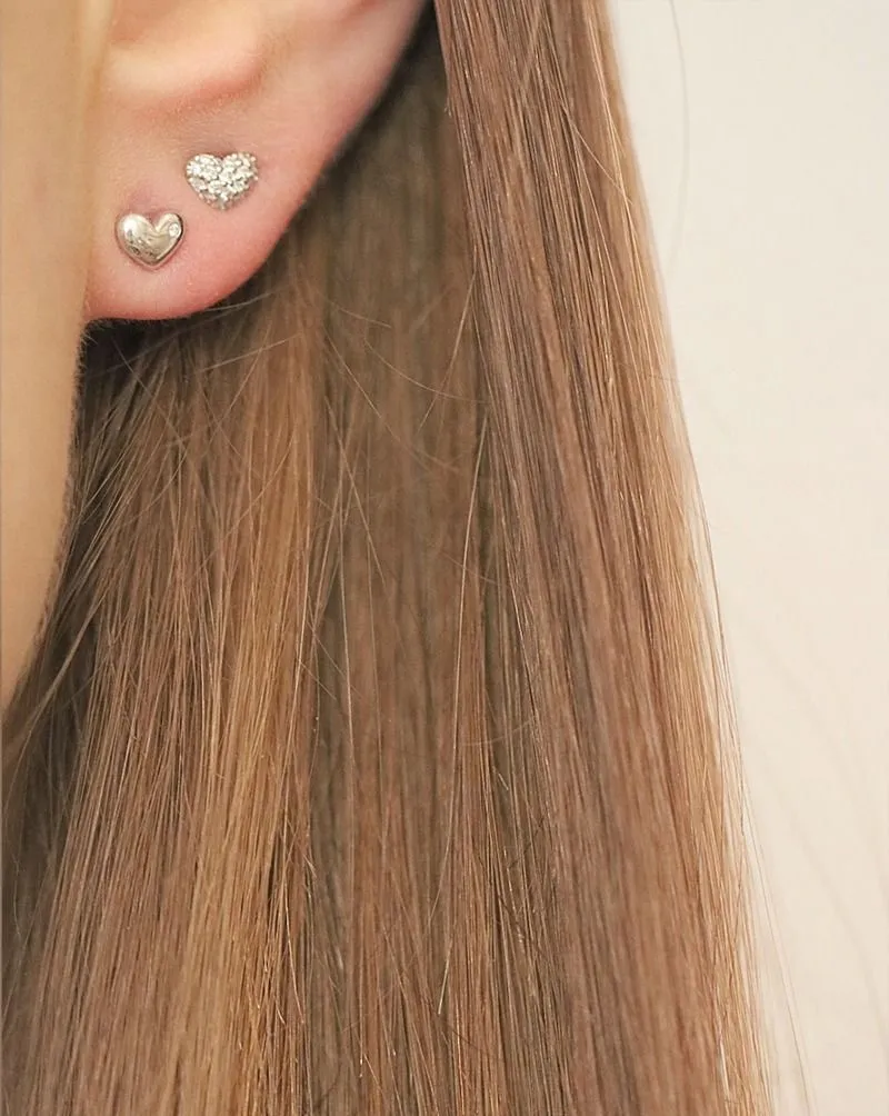 Rock My Heart 18K Whitegold Stud w. Diamond