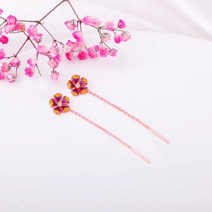 Rose Gold Bell Mallow Earrings Giva