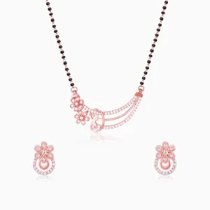 Rose Gold Binding Love Mangalsutra Set Giva