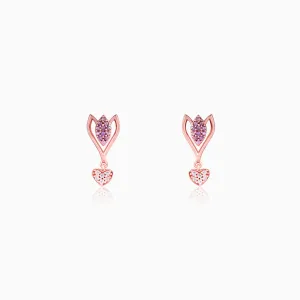 Rose Gold Blossoming Crocus Earrings Giva