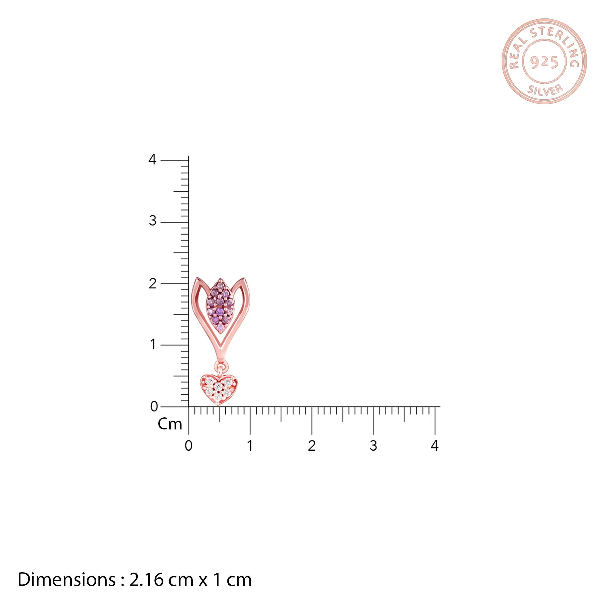 Rose Gold Blossoming Crocus Earrings Giva
