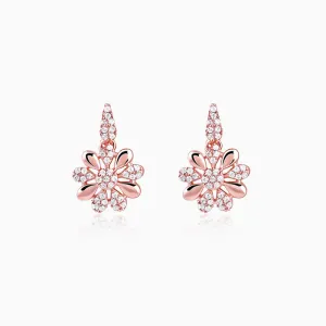 Rose Gold Chloris Dangler Earrings Giva