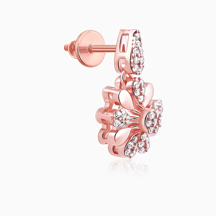 Rose Gold Chloris Dangler Earrings Giva