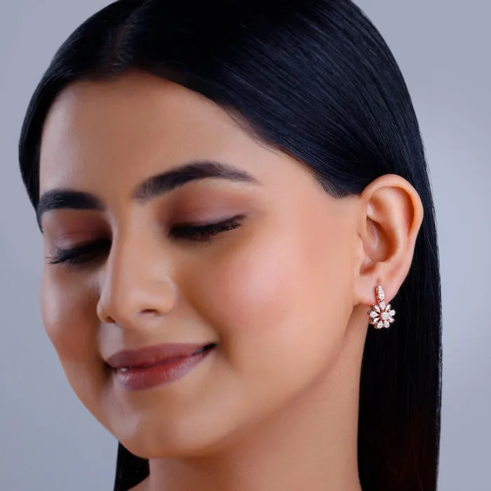 Rose Gold Chloris Dangler Earrings Giva
