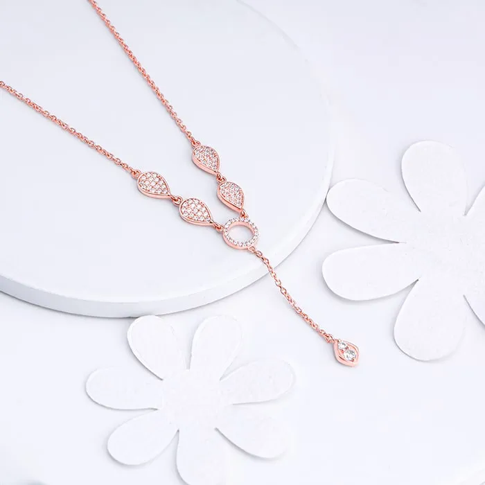 Rose Gold Classic Lariat Necklace Giva