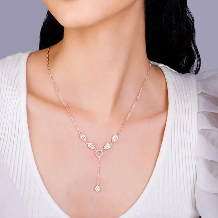 Rose Gold Classic Lariat Necklace Giva