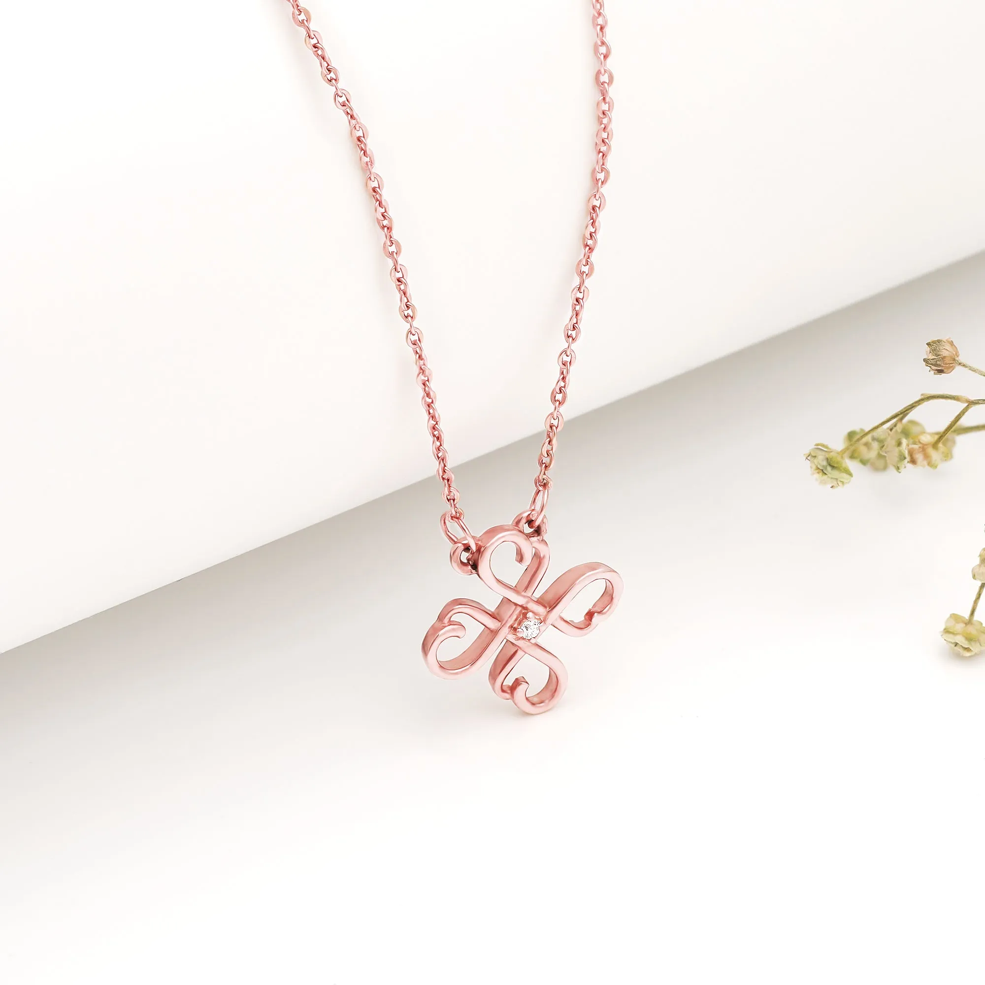 Rose Gold Clover Set Giva