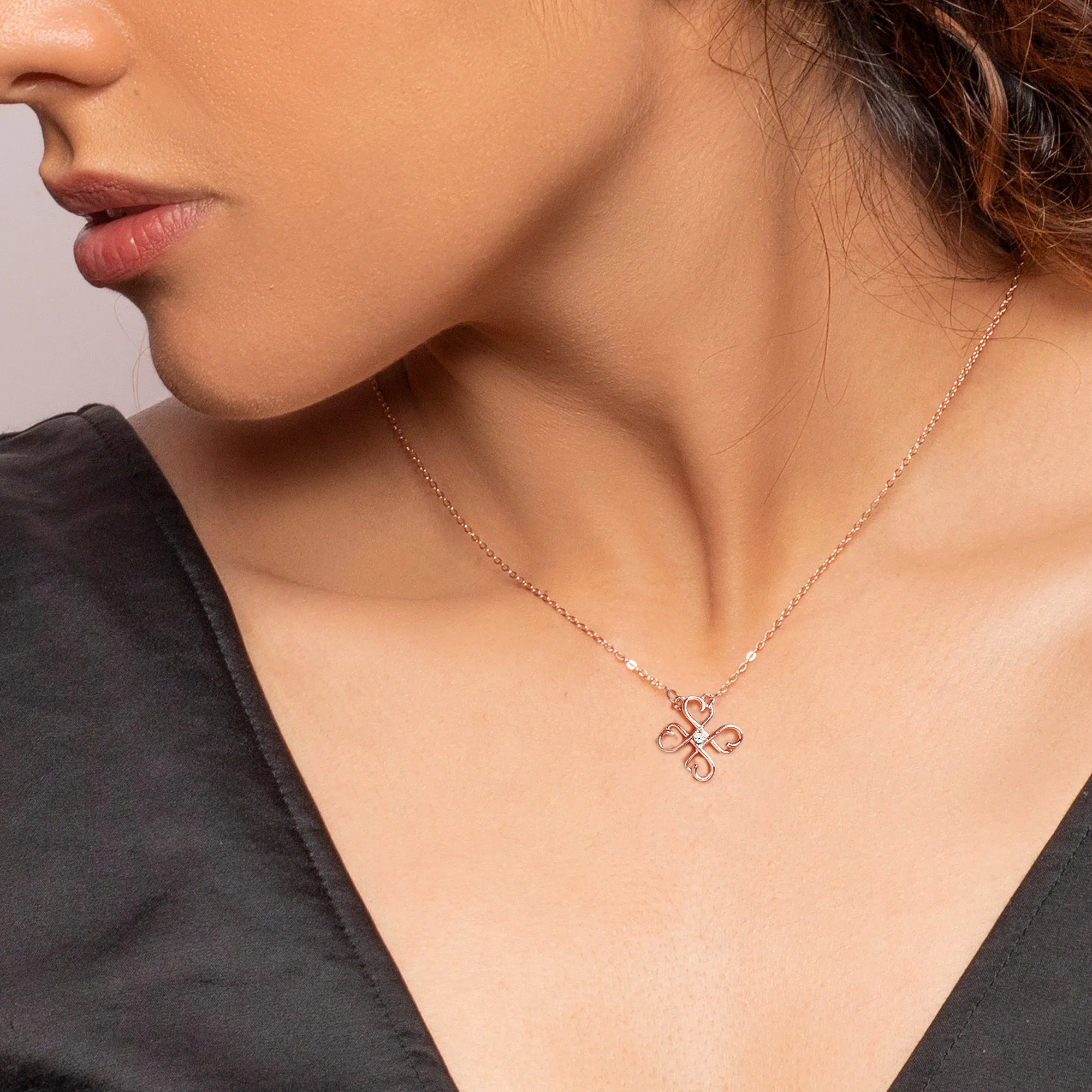 Rose Gold Clover Set Giva