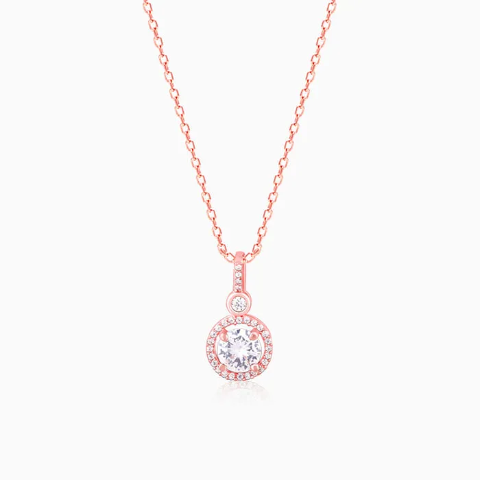 Rose Gold Drizzle Drop Pendant With Link Chain Giva