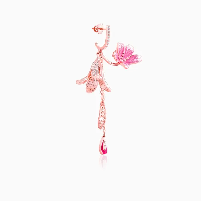 Rose Gold Ebony Whimsy Dangler Earrings Giva