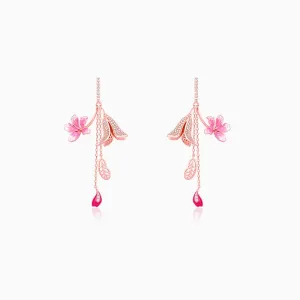 Rose Gold Ebony Whimsy Dangler Earrings Giva