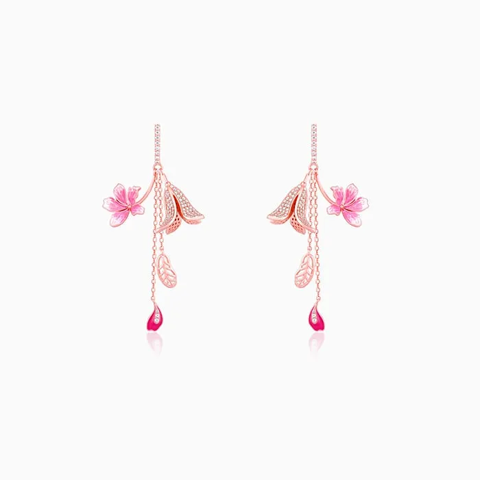 Rose Gold Ebony Whimsy Dangler Earrings Giva