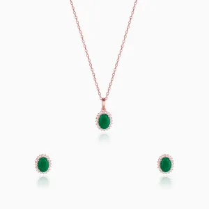 Rose Gold Evergreen Halo Set Giva