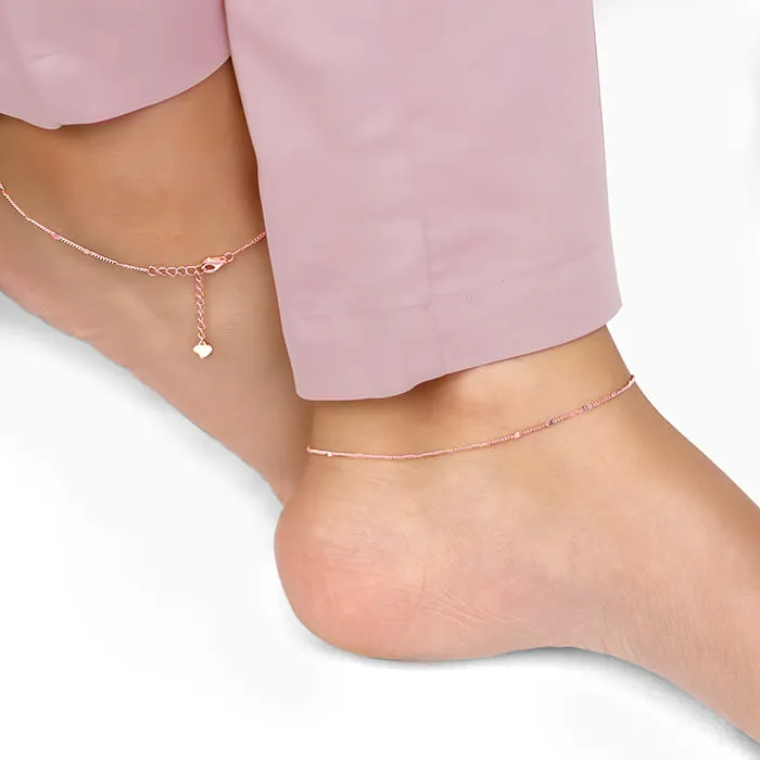 Rose Gold Express Affection Anklet Giva
