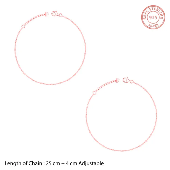 Rose Gold Express Affection Anklet Giva
