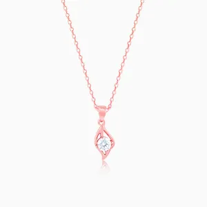Rose Gold Falling Dew Pendant With Link Chain Giva