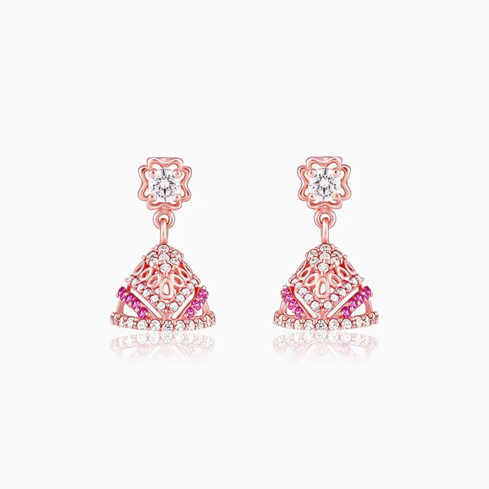 Rose Gold Flaunt Love Jhumki Giva