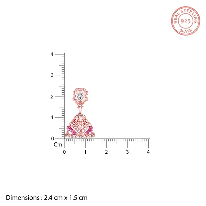 Rose Gold Flaunt Love Jhumki Giva