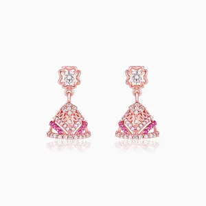 Rose Gold Flaunt Love Jhumki Giva