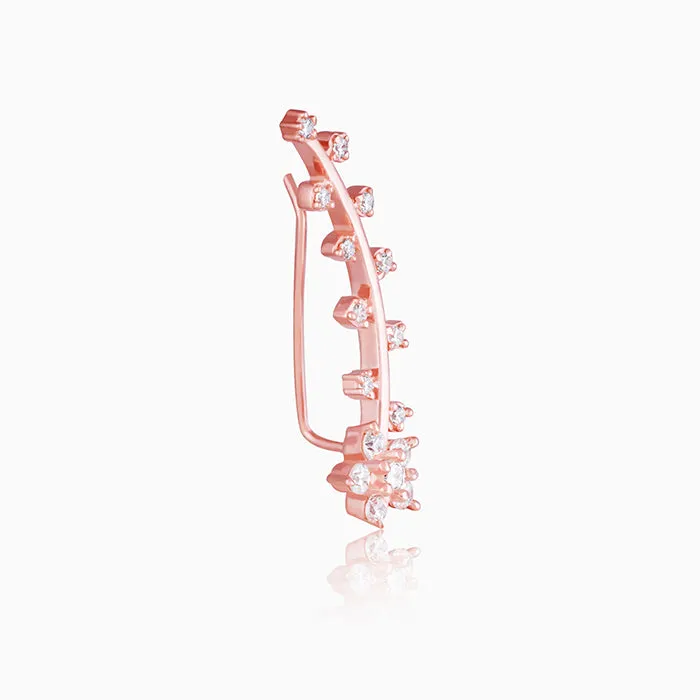 Rose Gold Floral Branch Ear Cuffs Giva
