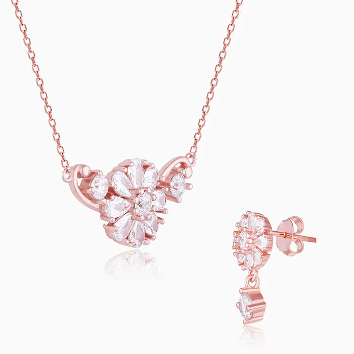 Rose Gold Floral Set Giva