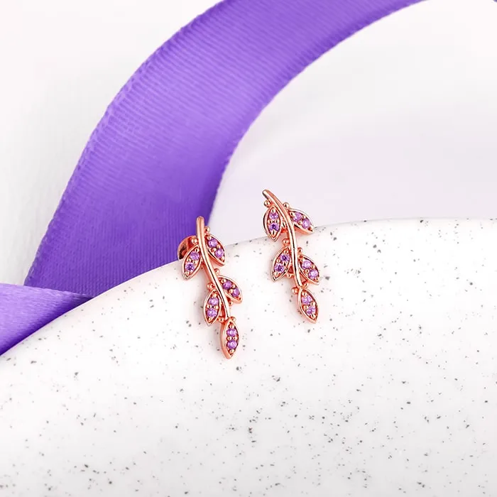 Rose Gold French Beauty Earrings Giva